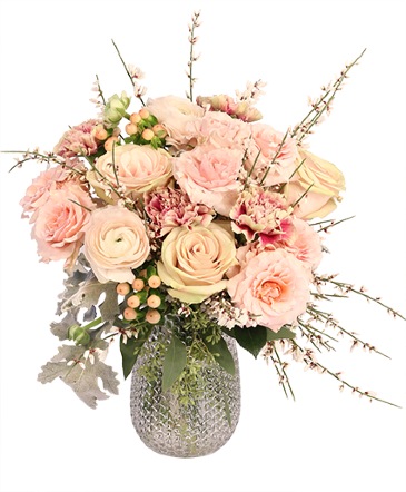 Poetic Pinks Floral Arrangement in Mason, MI | MASON FLORAL